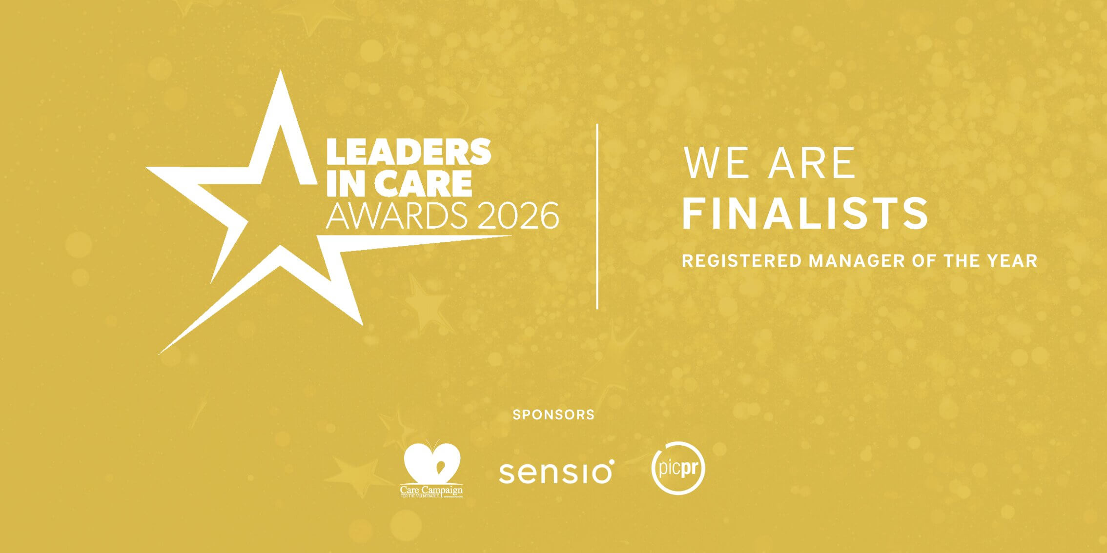 Leaders in Care Awards 2026 finalist - Registered Manager of the Year category