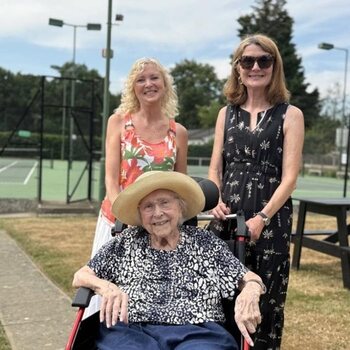 Maidstone care home takes resident back to beloved church and tennis club