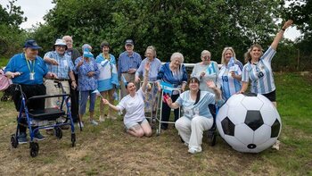 Thorrington care home residents team up for matchday magic