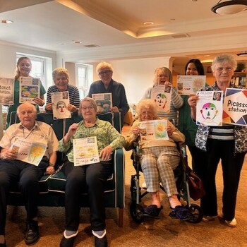 Stockport care home welcomes local artist