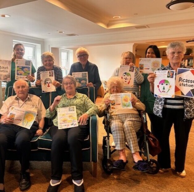 Stockport care home welcomes local artist