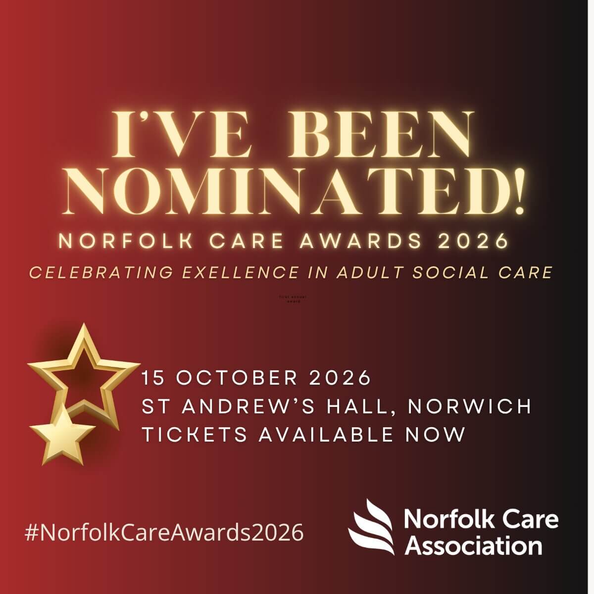 Norfolk Care Awards 2026 finalist - New to Care 